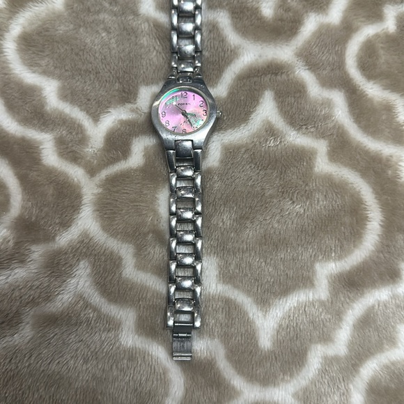 Ladies Fossil Watch pearl - Picture 4 of 5